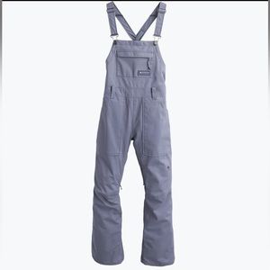 Burton Women's Avalon Bib Pant- Folkstone Grey- Large- BRAND NEW